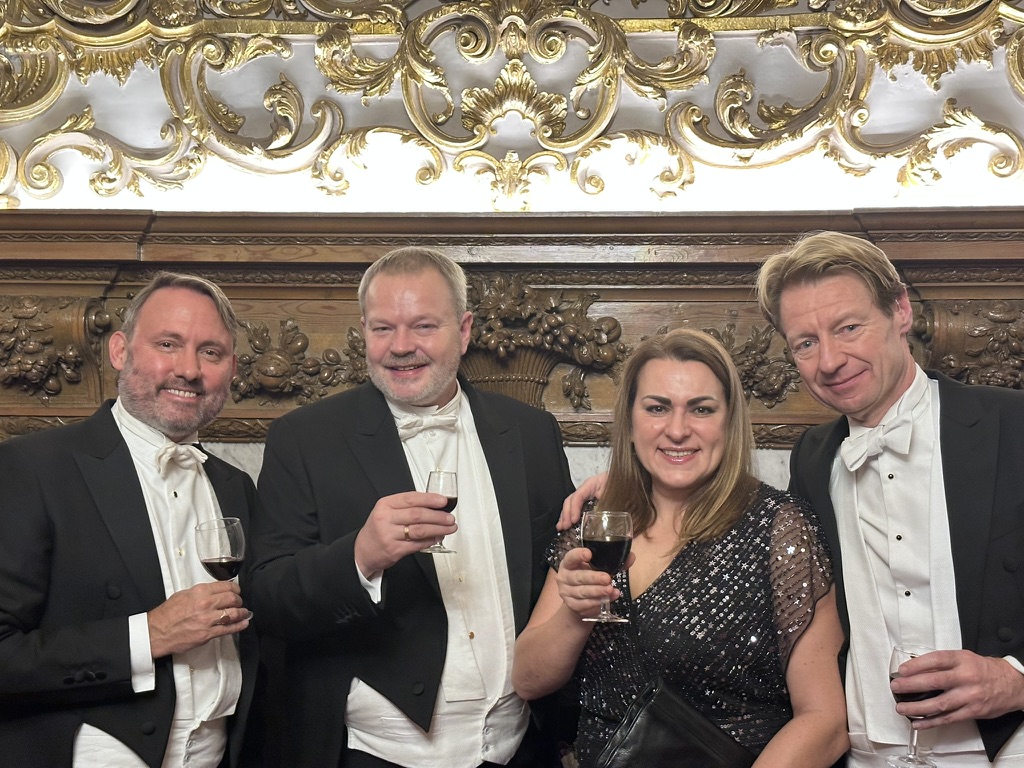Quentin Hunter at a Stationers' Company formal event